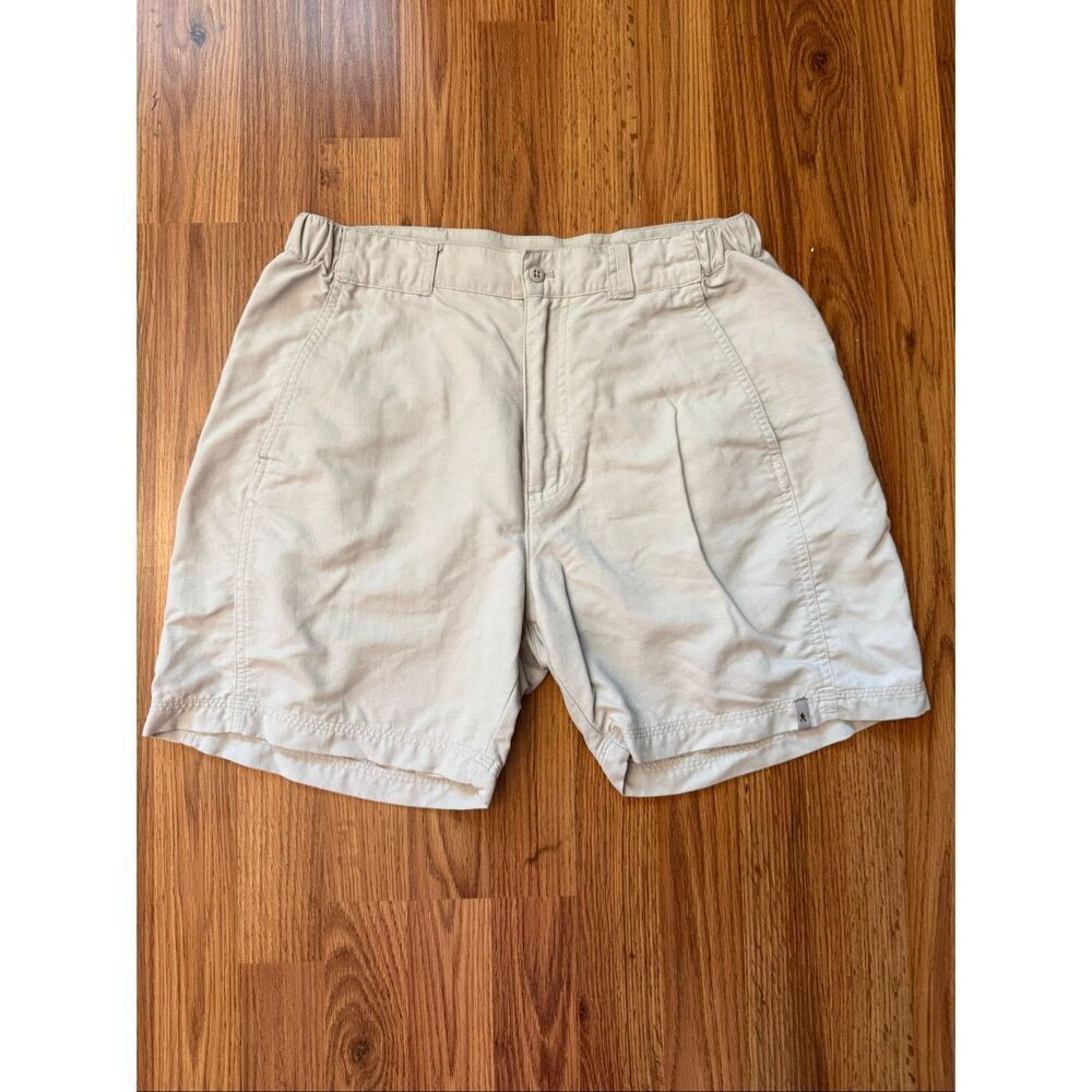Royal Robbins Women's Nylon High-Rise Hiking Outdoor Travel Shorts Beige Size 10
